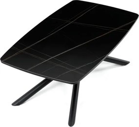 Konferenčný stolík čierny mramor AHG-X7227 BK
