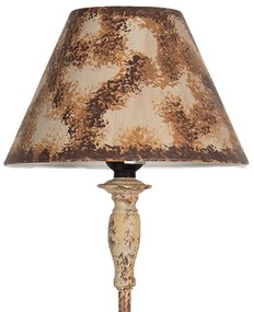 Rustikálna kovová lampa beige 71 cm