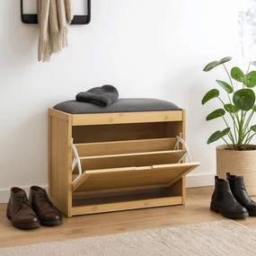 Bambusový botník prírodný DR-N1014 GREY2