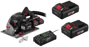 Parkside Performance®  Aku ručná kotúčová píla Pphksa 40- Li A1 + Smart akumulátor 20 V/4 Ah, 2 kusy + Dvojitá nabíjačka 20 V/4,5 A  (800010737)