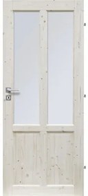 Interiérové dvere 4P presklené 60 P borovica