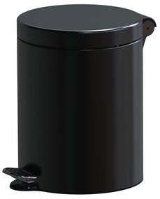 Nášľapný odpadkový kôš, 5 l, čierna