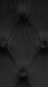 Jedálenská stolička Lisburn - zamat - Čierna