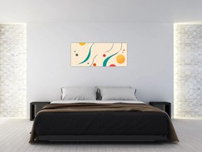 Obraz - Minimalistická farebná ilustrácia (120x50 cm)
