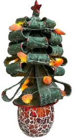 Christmas Tree metal lamp orient LED gemstone Karneol 34*17