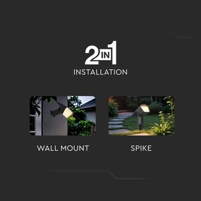 LED solárne svietidlo 2v1 LED/1,3W/3,7V 3000/4000/6400K IP65 1200 mAh