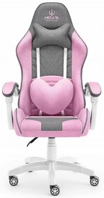 Herné kreslo Rainbow Pink Gray Mesh