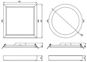 Lucide 07106/18/31 - Stropné svietidlo TENDO-LED LED/18W/230V