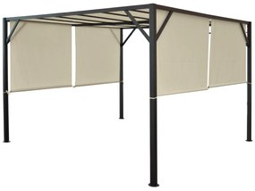 Pergola so sťahovacou strechou 3x3 m Dekorhome