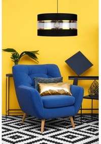 Luster na lanku LIND 1xE27/60W/230V čierna