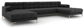 Tmavosivá rohová pohovka do "U" Bali – Cosmopolitan Design