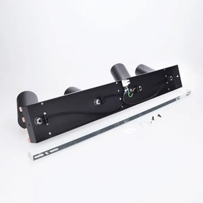 Brilagi - Bodové svietidlo SELE WOOD ACOUSTIC 4xGU10/30W/230V čierna/drevo