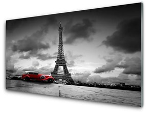 Nástenný panel  Eiffelova veža architektúra 100x50 cm