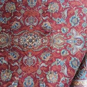 Koberec Exkluzívny Qum Silk 08 červený