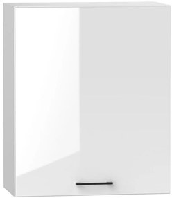 Kuchynská skrinka Oscar W60 PL biely lesk/biela