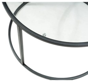 Konferenčný stolík Berlin Black, 60 cm