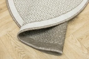 Obojstranný koberec BRUSSELS 205803/10610 béžový / krémový kruh