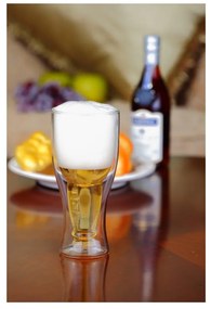 Dvojstenný pivný pohár Vialli Design, 350 ml