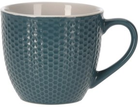 Kameninový hrnček Honeycomb, 250 ml, modrá