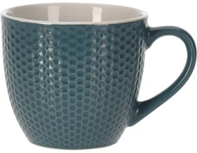 Kameninový hrnček Honeycomb, 250 ml, modrá