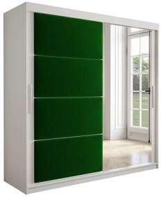 Skriňa Tapi 200 Biely/zelená