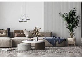 Závesné svietidlo Soho, 6x biele kovové tienidlo, o