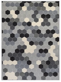 Koberec HEOS 78537 sivo /  krémový HEXAGON