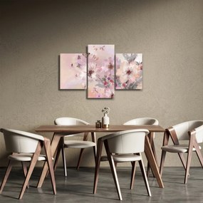 Obraz - Umelecká koláž s motýľmi (90x60 cm)