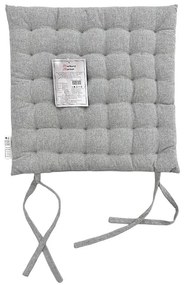 Poduška na stoličku SSE-JBT-1008 40x40 cm jasny sivá