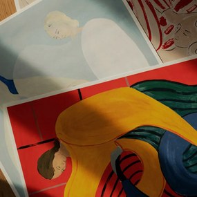 The Poster Club Plagát Hold You Red by Sofia Lind 50x70 cm