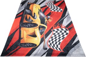 TA Koberec 40740 PRINT EMMA Čierny Obdĺžnikový Rozmer: 80x150 cm