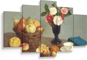 Obraz - Henri Fantin-Latour, Still  Life, reprodukcia (150x105 cm)