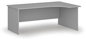Kancelársky rohový pracovný stôl PRIMO GRAY, 1800 x 1200 mm, pravý, sivá