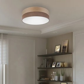 LED Stropné svietidlo SIRJA WOOD LED/36W/230V pr. 45 cm hnedá/dub