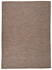 Vonkajší koberec s plochým tkaním 200x280 cm hnedý