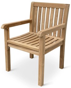 Noela Záhradný teakový set Garden I + 4x kreslo Kingsbury