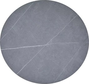 Jedálenský stôl Talia 90 cm keramika mramor/čierny