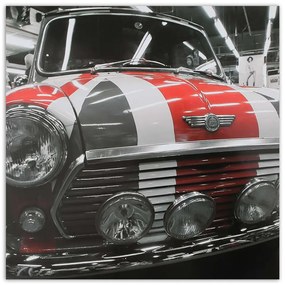 Gario Obraz na plátne Staré auto s vlajkou Spojeného kráľovstva Rozmery: 60 x 60 cm