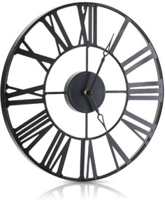 Nástenné hodiny Vintage 36,5 cm čierne