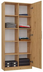 Regál Recados 1 (dub artisan). Akcia -20%. Vlastná spoľahlivá doprava až k Vám domov. 1132654