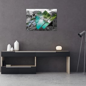 Sklenený obraz - Divoká príroda (70x50 cm)