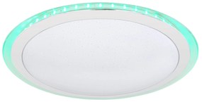 GLOBO Stropné LED prisadené osvetlenie NICOLE II, 24W, teplá biela-studená biela, RGB, 53cm, okrúhle