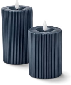 LED sviečky z pravého vosku, modré