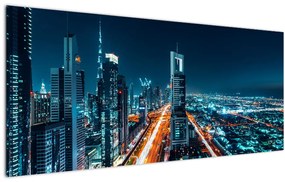 Obraz - Dubajská noc (120x50 cm)
