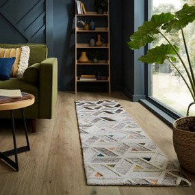 Flair Rugs koberce Behúň Moda River Grey/Multi - 60x230 cm