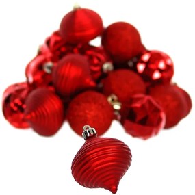 Retlux - Sada vianočných ozdôb 30 ks červená
