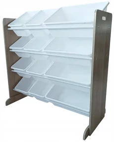 Organizér na hračky pre deti XXL v bielej farbe