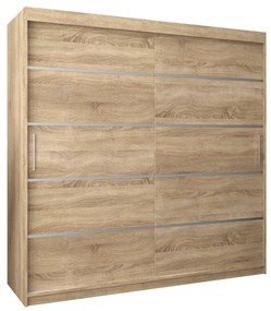 Šatníková skriňa 200 cm Verika 1 200 (dub sonoma). Akcia -25%. Vlastná spoľahlivá doprava až k Vám domov. 1063739