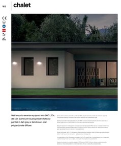 Redo 90002 - LED Vonkajšie nástenné svietidlo CHALET 1xLED/8W/230V IP54