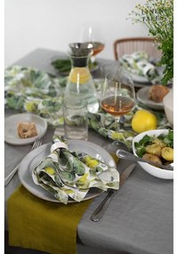 Zelené látkové tácky v súprave 4 ks Lotus – Linen Tales